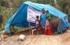 Former MNC employees, city family lives in tarpaulin hut now